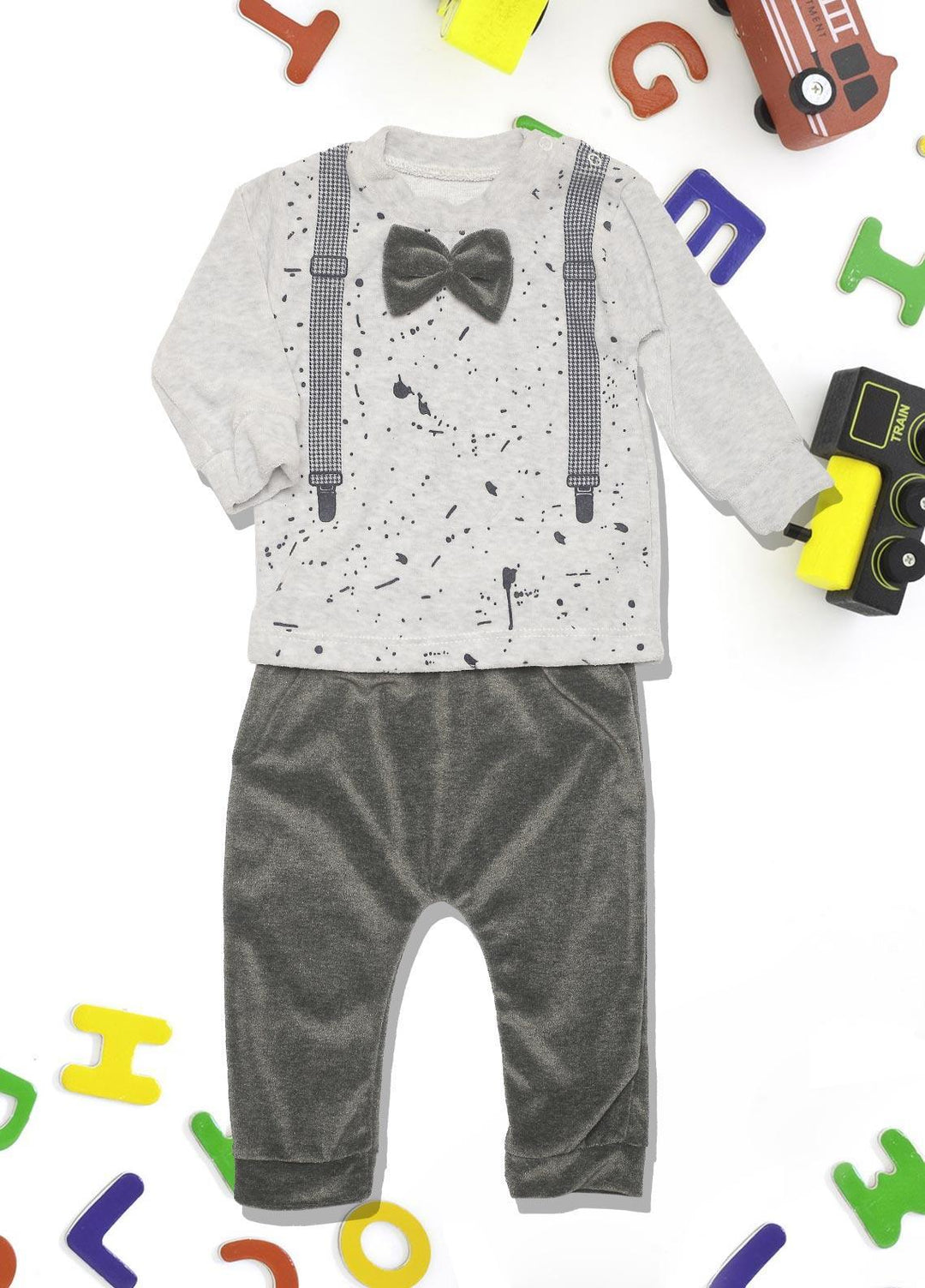 Sanaulla Exclusive Range  Fancy Boys Suits -  339607 Grey