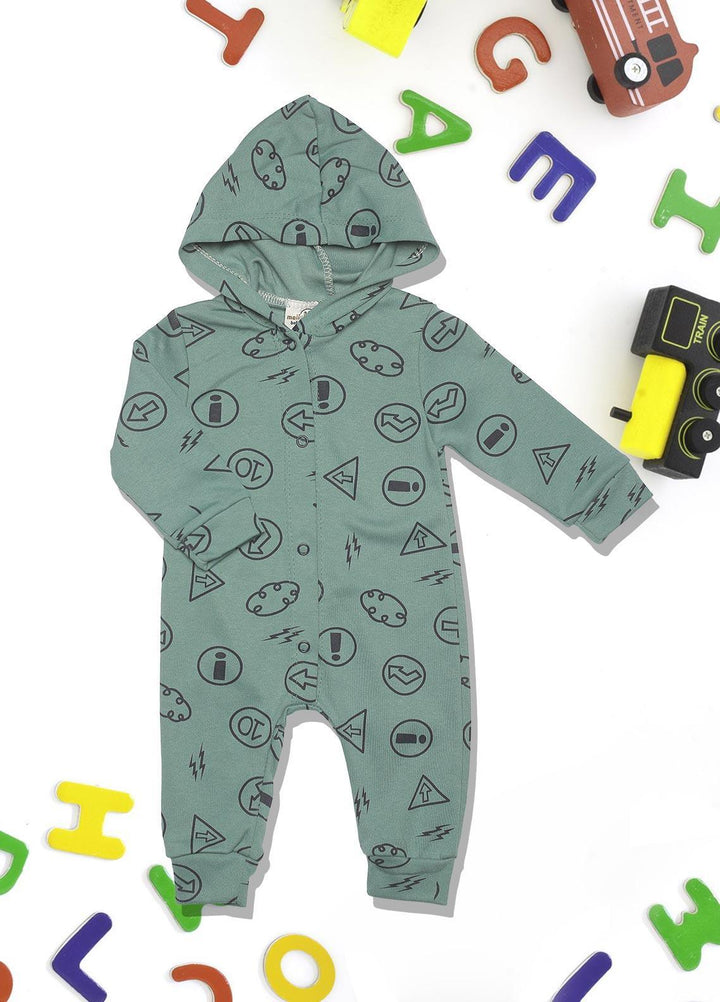 Sanaulla Exclusive Range   Rompers for Boys -  341768 Green