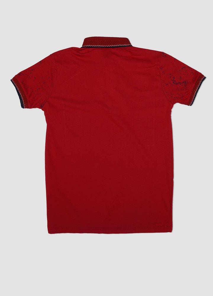 Sanaulla Exclusive Range Cotton Casual Boys T-Shirts -  1015502 Red