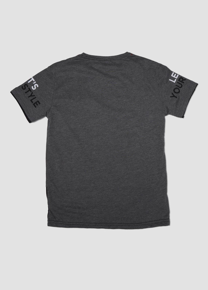 Sanaulla Exclusive Range Cotton Casual Boys T-Shirts -  6792 Grey