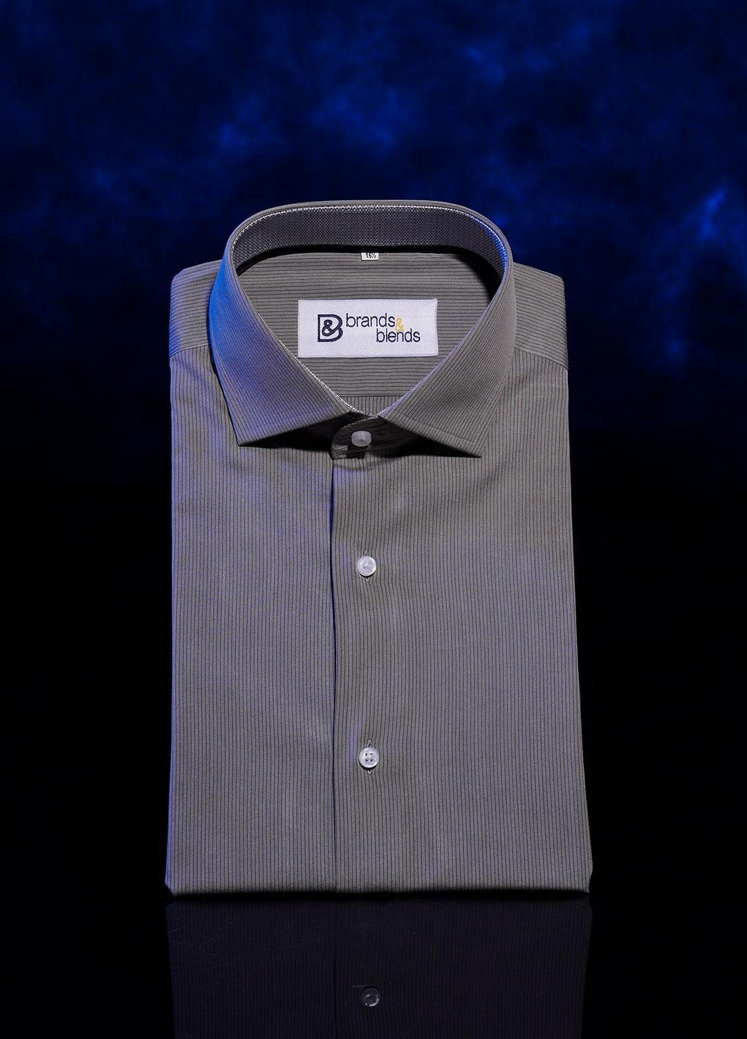 Brands & Blends Cotton Formal Shirts for Men -  Grey1