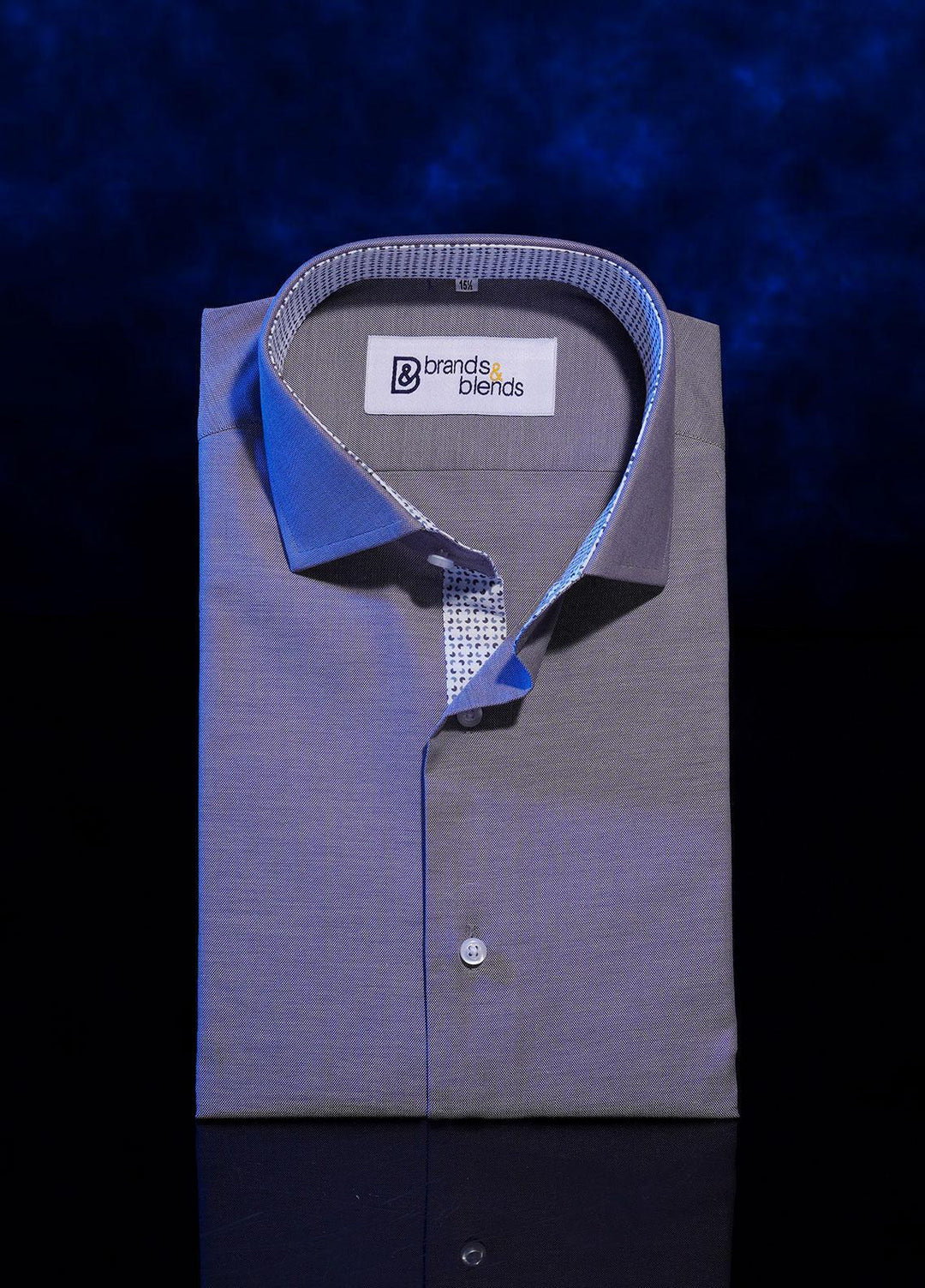 Brands & Blends Cotton Formal Shirts for Men -  Light Grey4