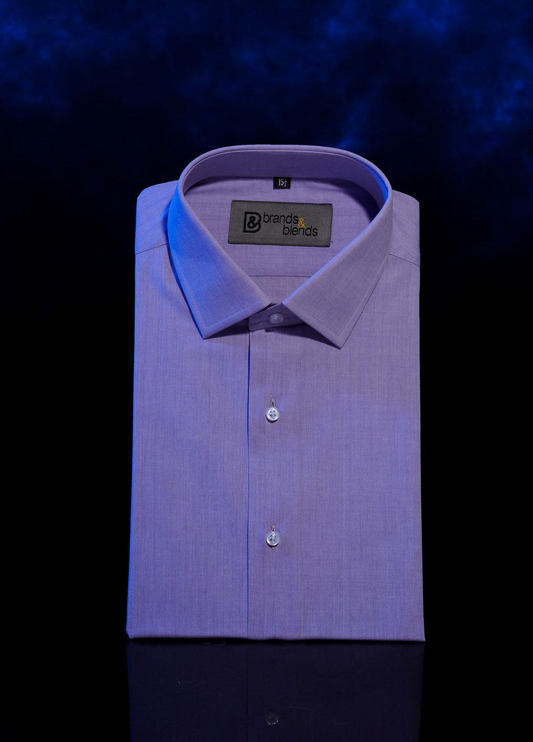 Brands & Blends Cotton Formal Shirts for Men -  Light Purple