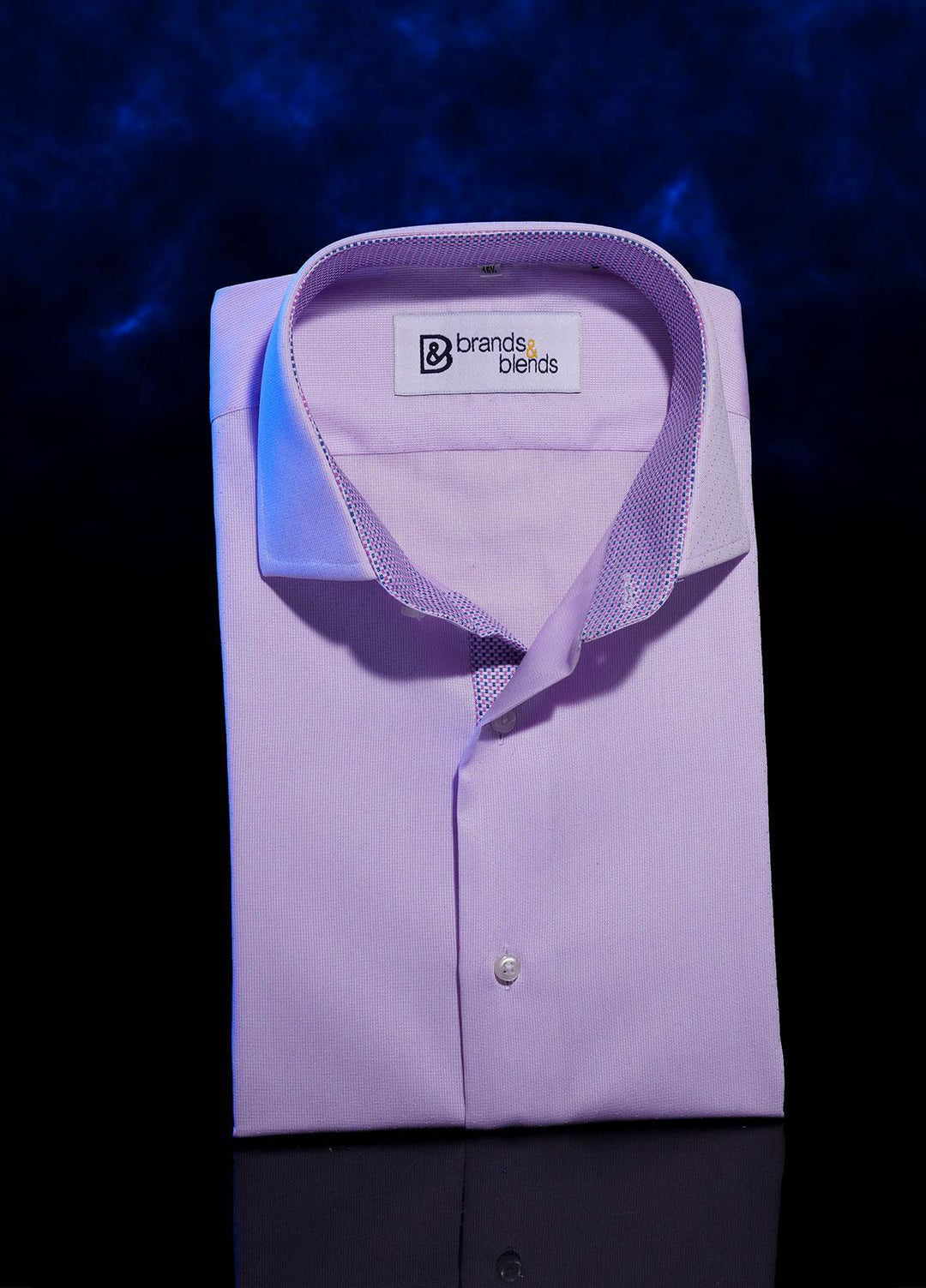 Brands & Blends Cotton Formal Shirts for Men -  Purple8