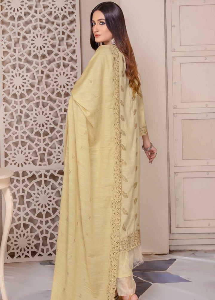Breeze By Aalaya Embroidered Slub Suits Unstitched 3 Piece ALY22BS DE-04 - Winter Collection