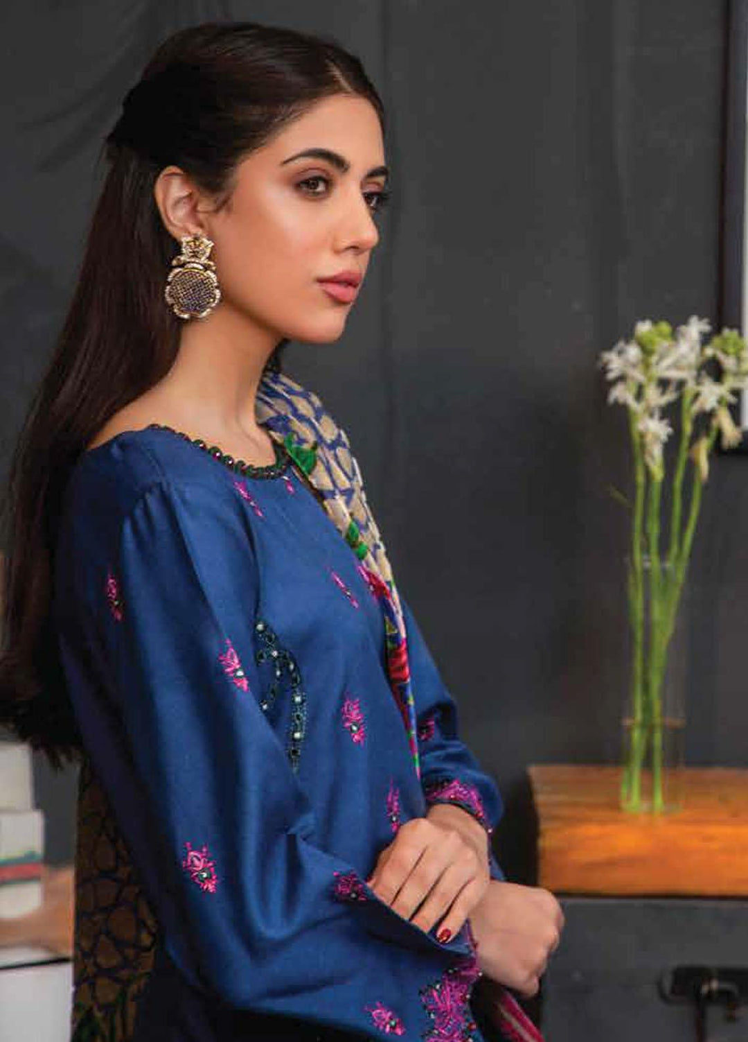 Lala Collection Brocade by Lala Textiles Embroidered Woolen Suits Unstitched 3 Piece ...