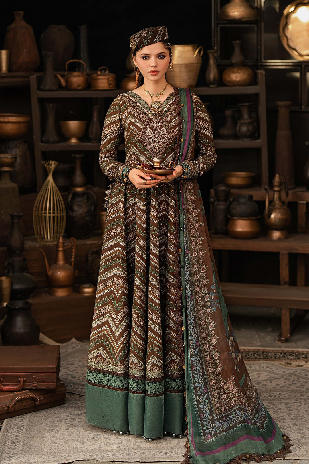 M Prints by Maria B Unstitched Printed Cambric 3 Piece Suit MB26UPC 7A - Casual Collection