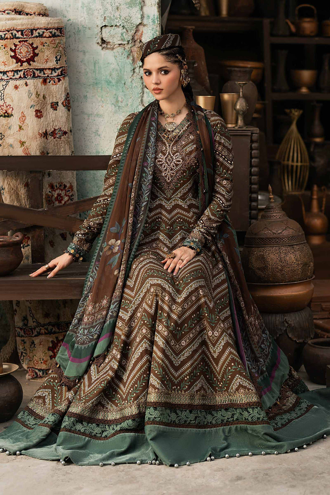 M Prints by Maria B Unstitched Printed Cambric 3 Piece Suit MB26UPC 7A - Casual Collection