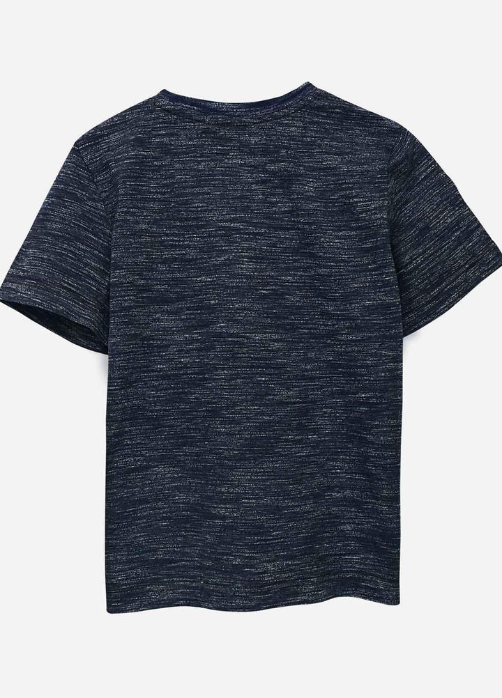 Brumano Cotton Casual T-Shirts for Boys -  BRM21JS Navy Blue Injected