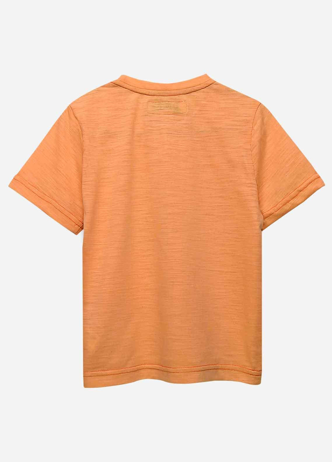 Brumano Cotton Casual T-Shirts for Boys -  BRM21JS Orange Printed