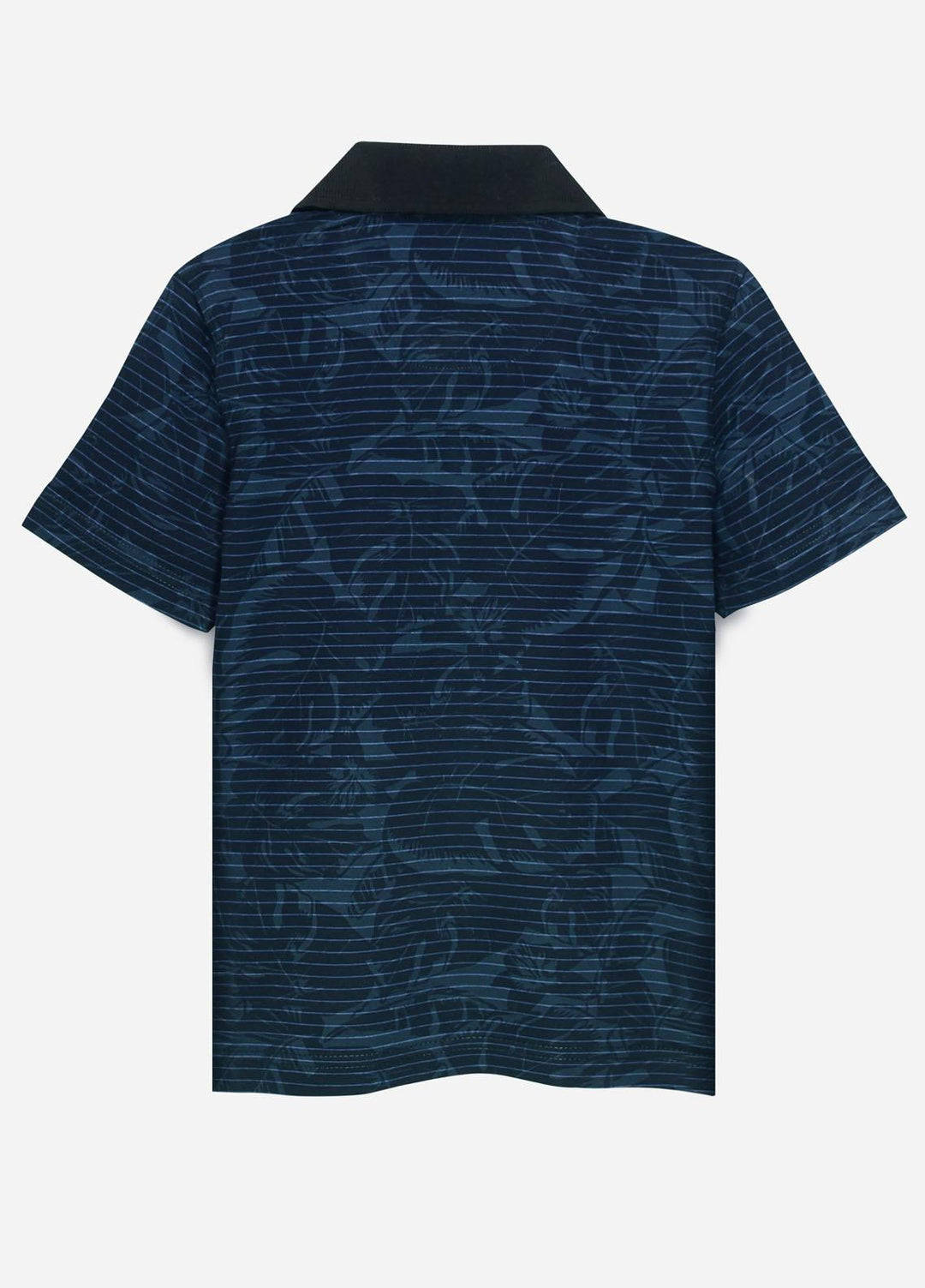Brumano Cotton  Shirt for Boys -  BM21P 246 Navy Blue Striped Casual Polo