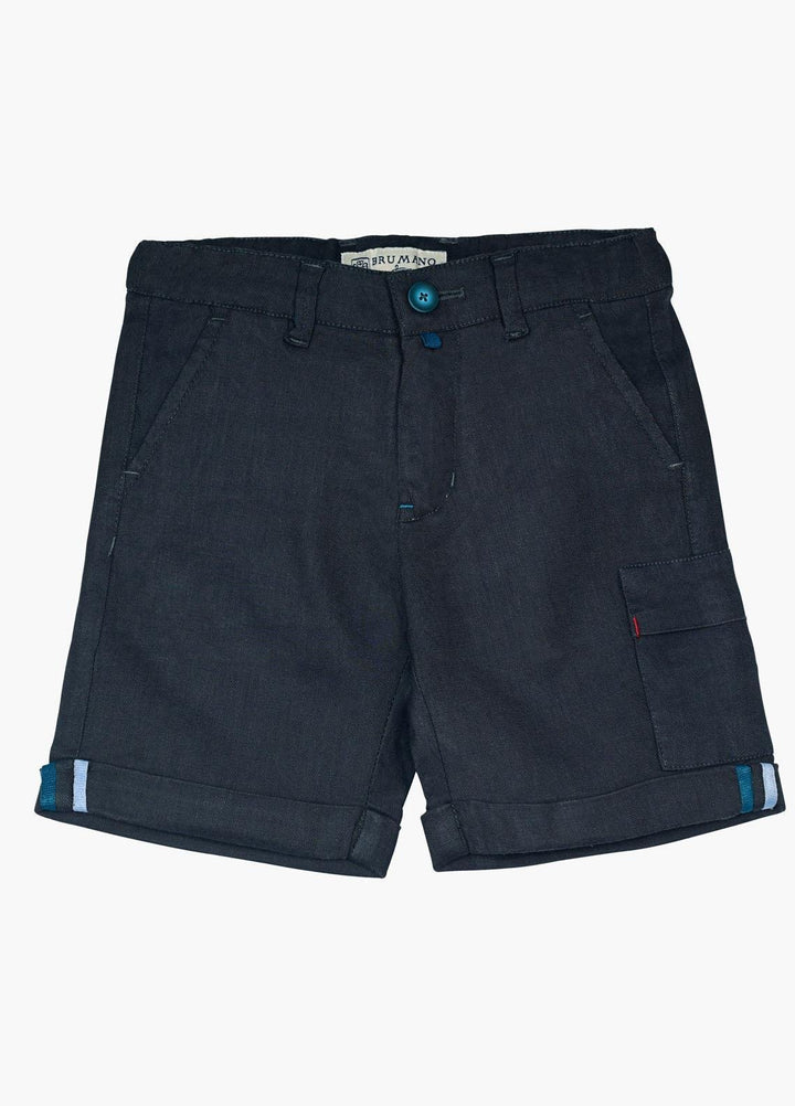 Brumano  Casual Shorts for Boys -  Dark Grey Casual Short BRM-JNR-0065