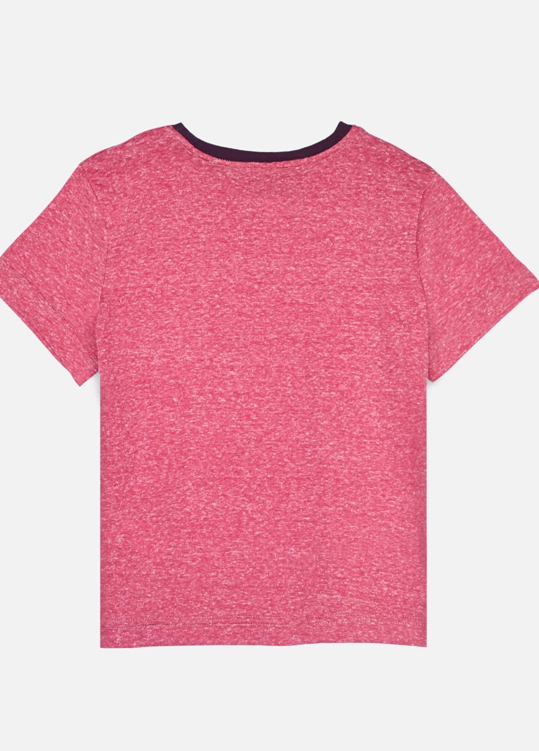 Brumano  Casual T-Shirts for Boys -  Pastel Red Crew Neck Casual T-Shirt BRM-JNR-1631