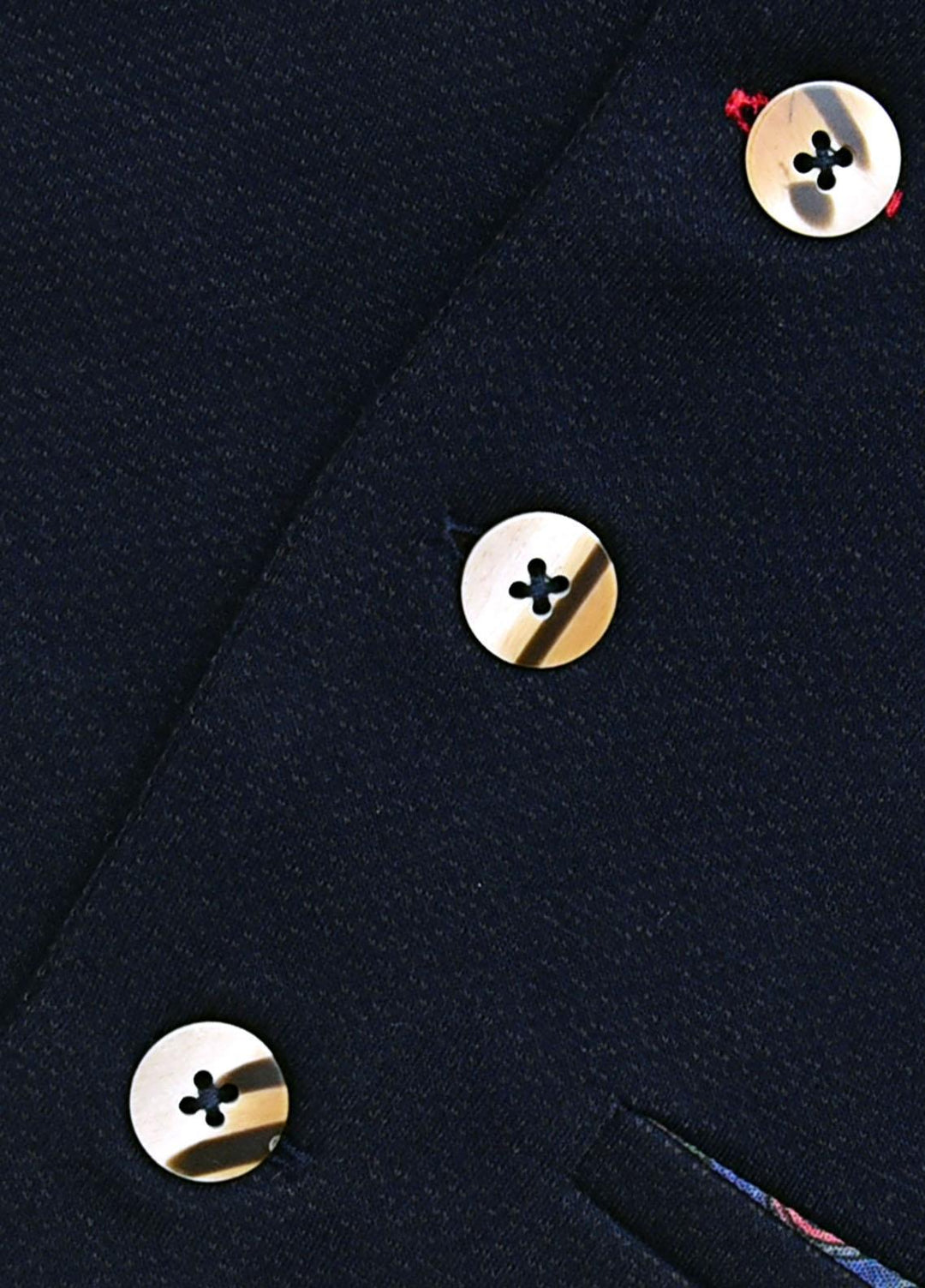 Brumano Cotton Formal Waistcoat for Boys -  BM21W 289 Navy Blue Textured Suit Waistcoat