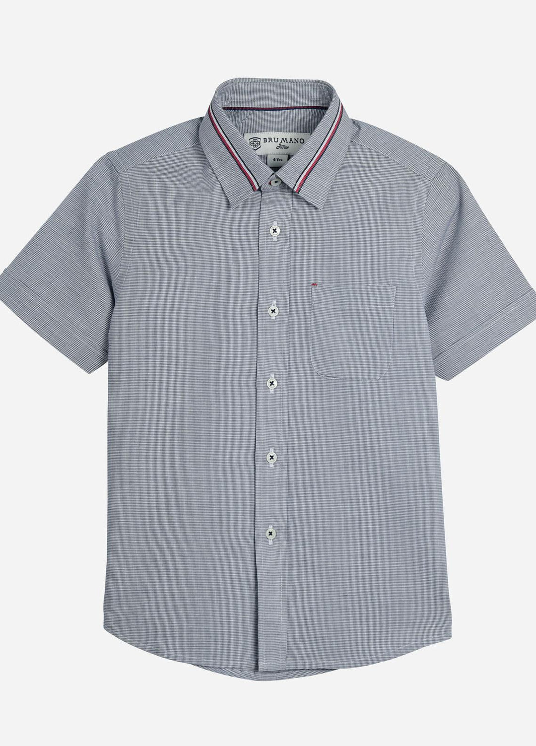 Brumano Cotton  Shirt for Boys -  Junior Half Sleeve Shirt-2201-1523