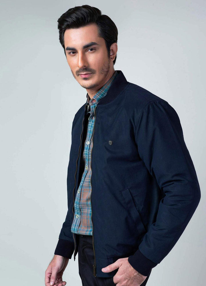 Brumano Polyester Casual Jackets for Mens -   Navy Blue Quilted Bomber