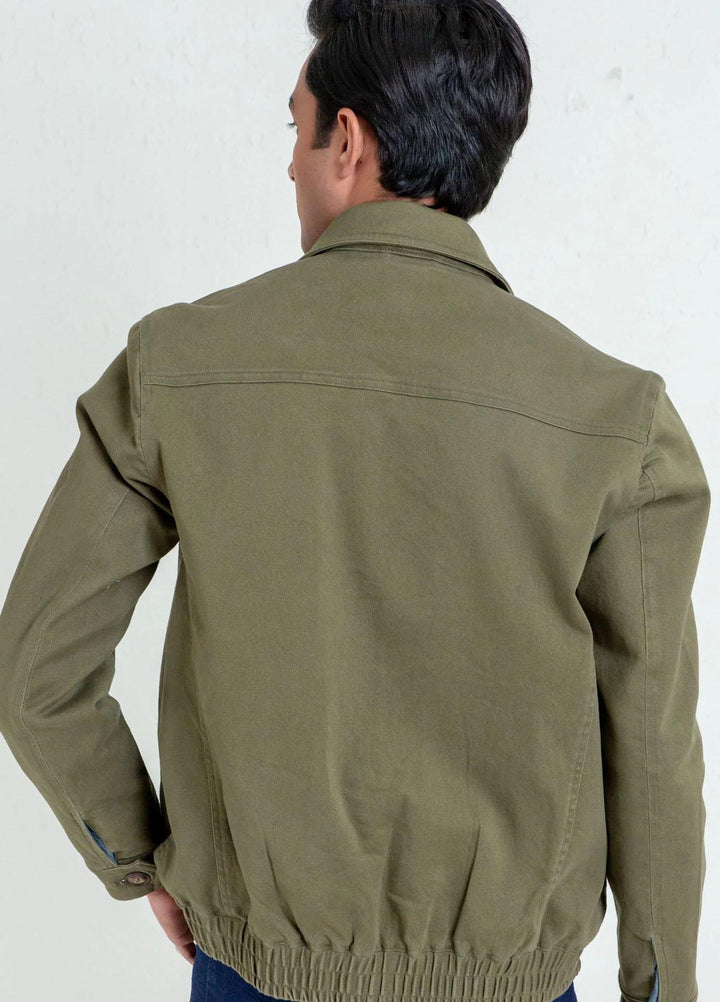 Brumano   Jackets for Men -  BRM-1058 Olive Green Casual Collar