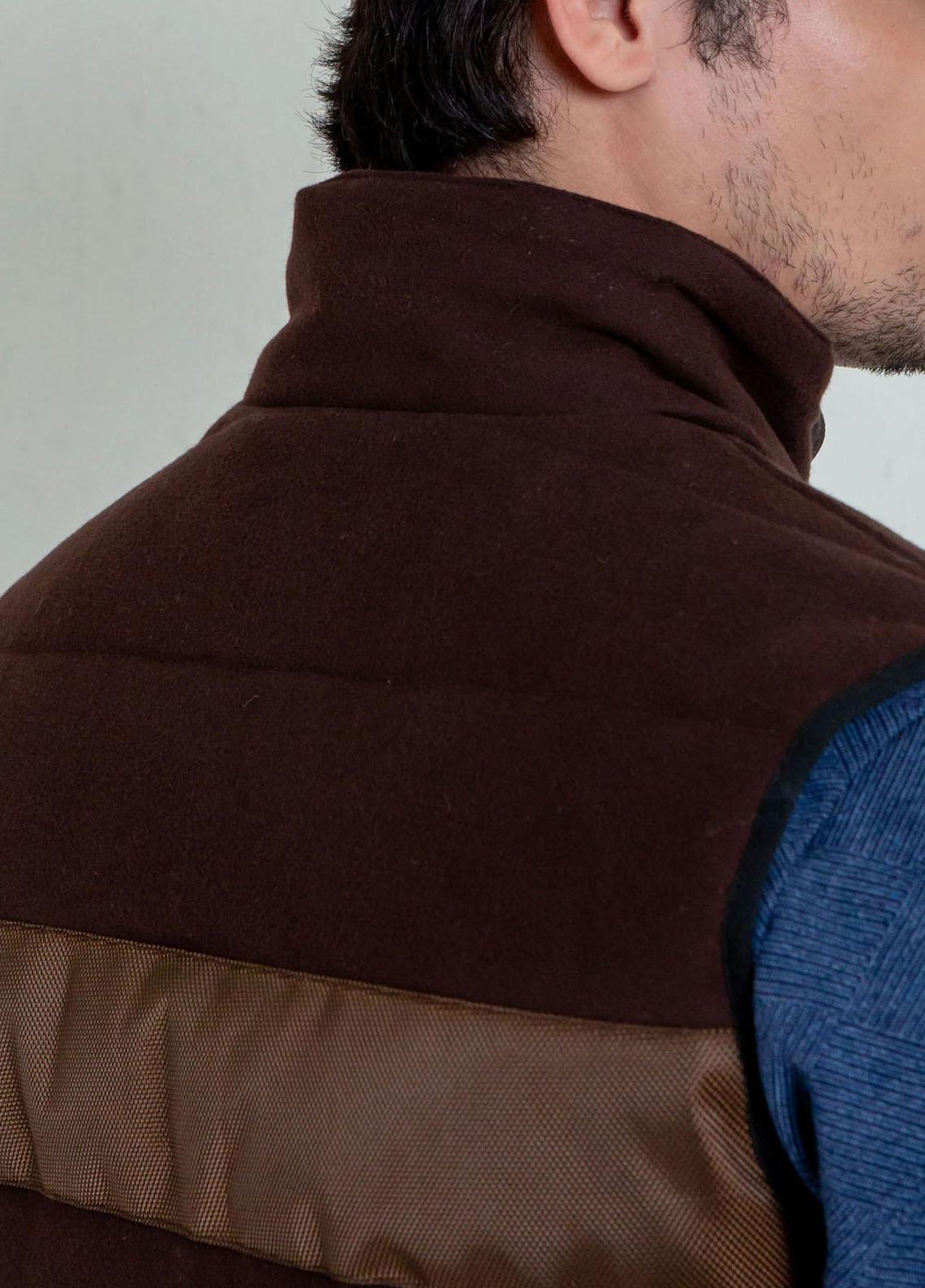 Brumano   Jackets for Men -  BRM-1067 Brown Moleskin Sleeveless