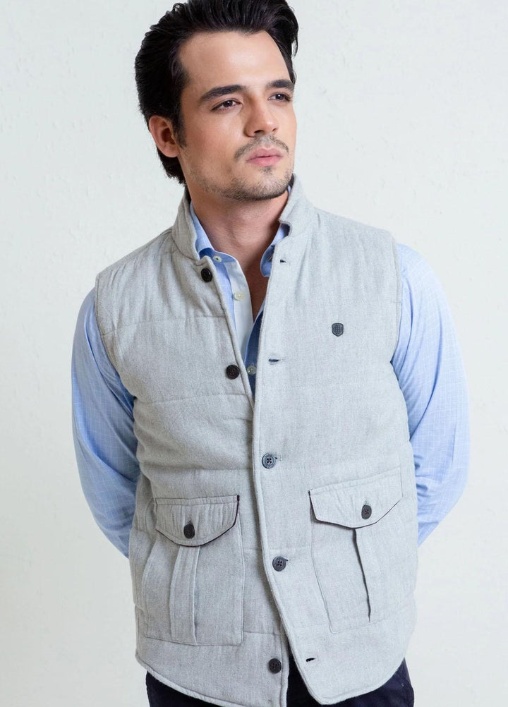 Brumano   Jackets for Men -  BRM-1045 Grey Sleeveless