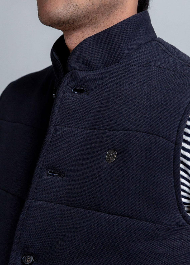 Brumano   Jackets for Men -  BRM-209 Black Knitted Sleeveless