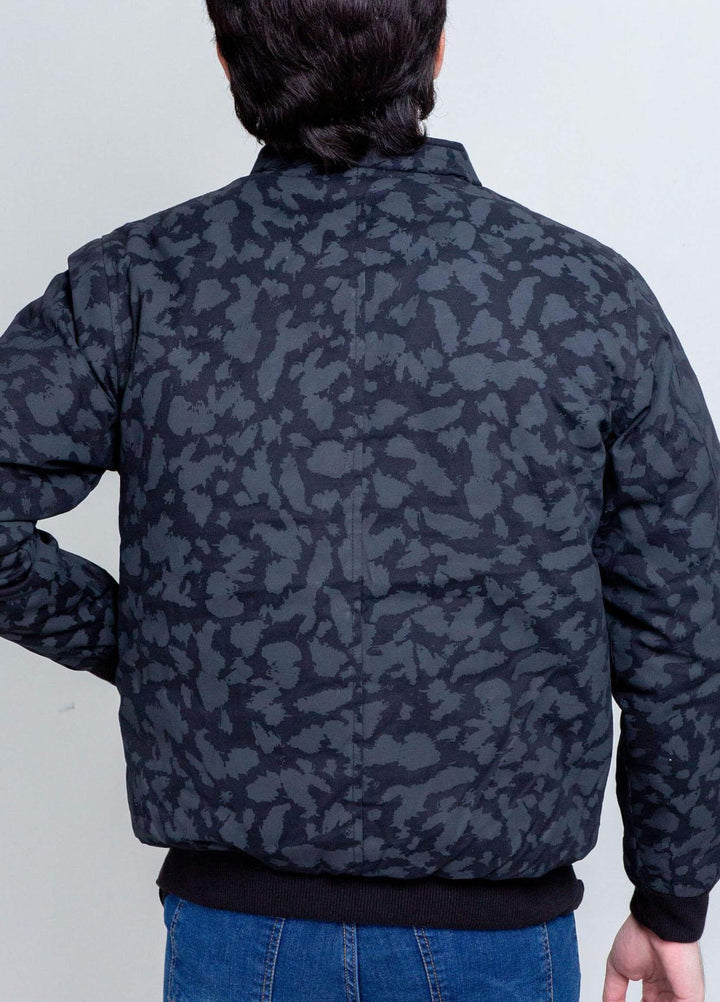 Brumano   Jackets for Men -  JKT-1284 Black Camouflage Quilted