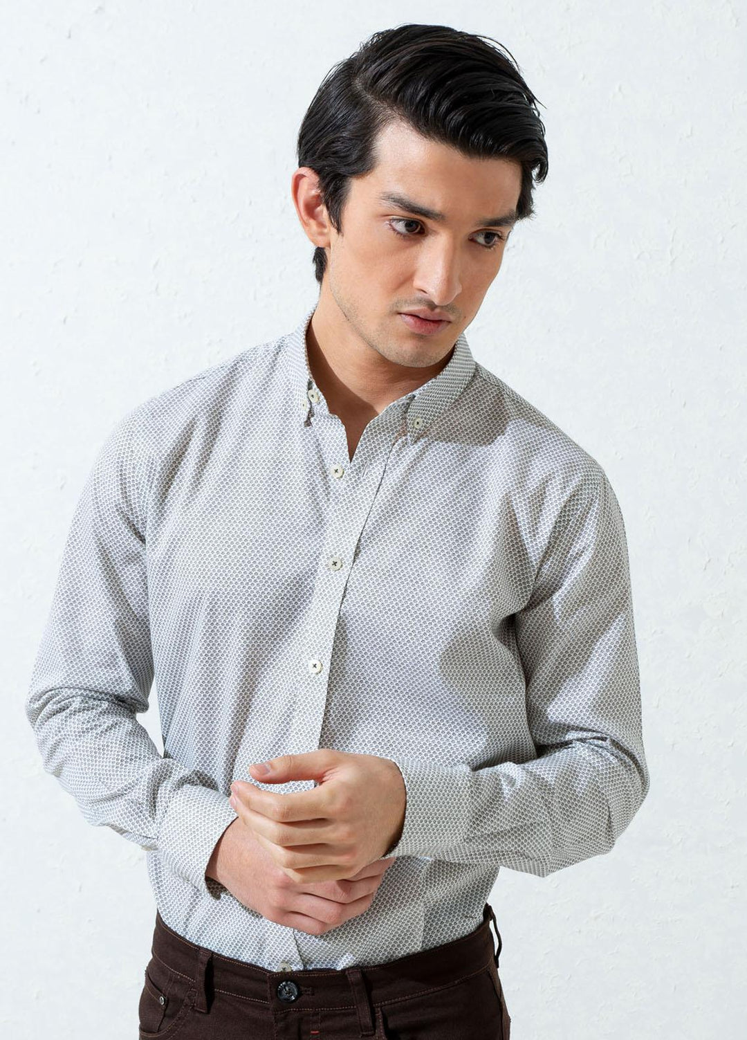 Brumano Cotton Casual Shirts for Men -  Olive Floral Printed