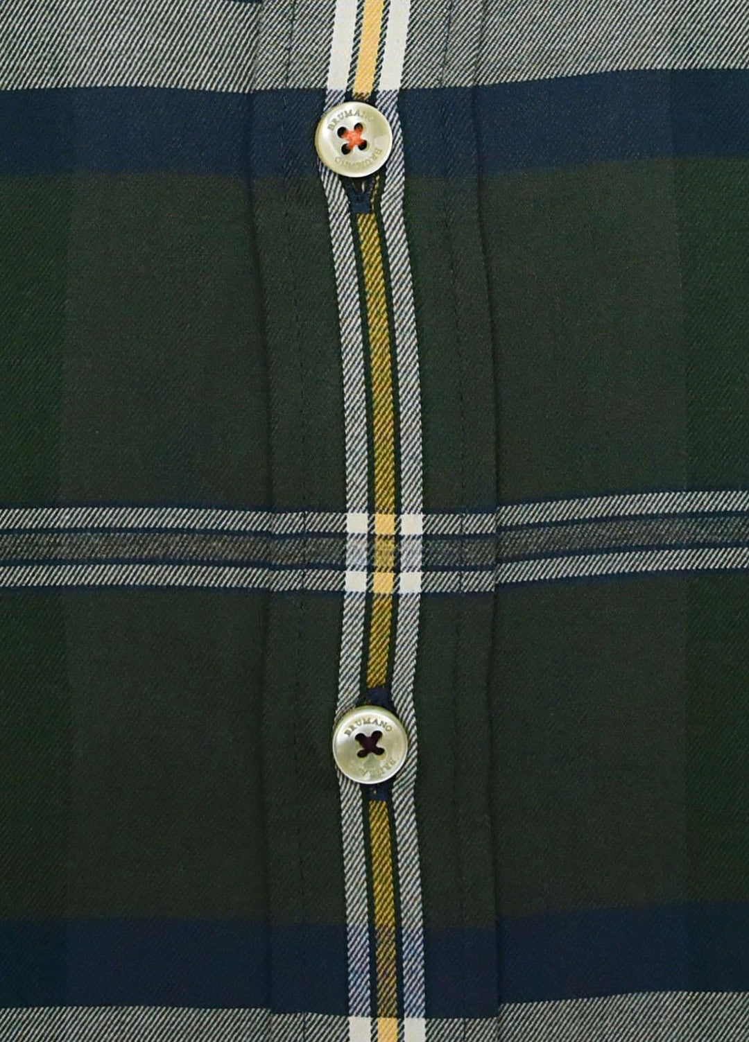 Brumano Cotton Check Men Shirts -  1303 Green Flannel