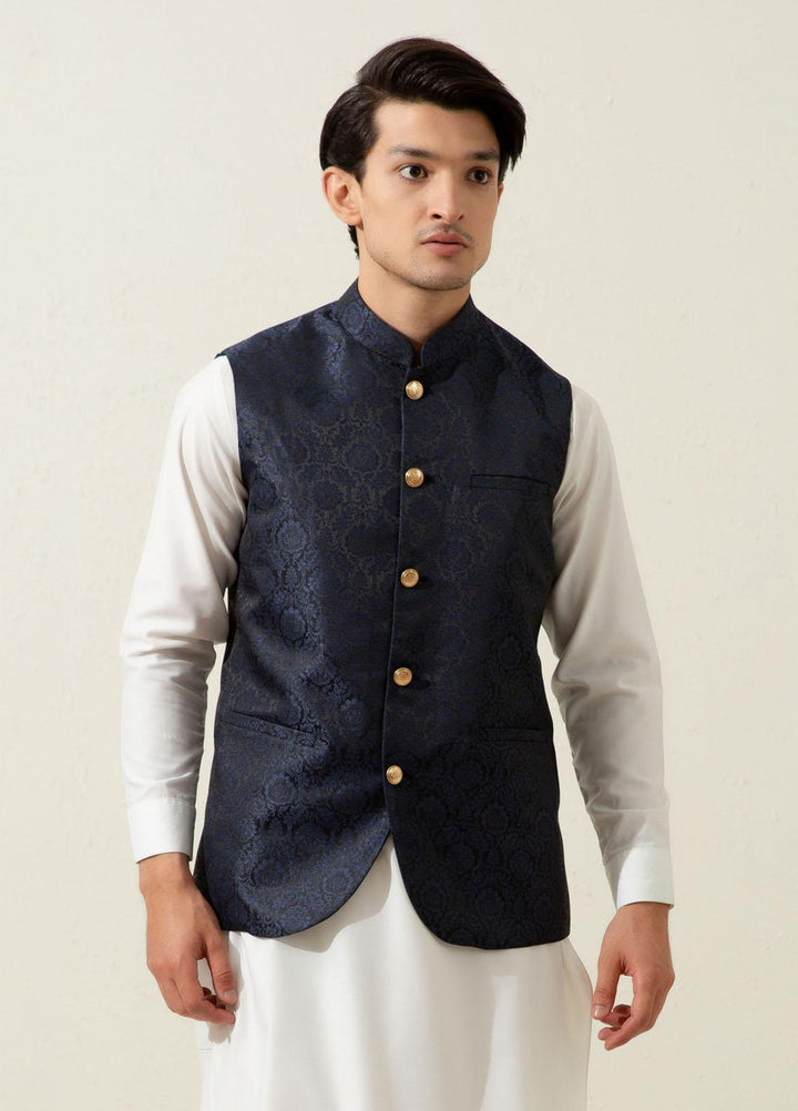 Brumano Polyester Luxury Men Waistcoat - Blue BRM-1341