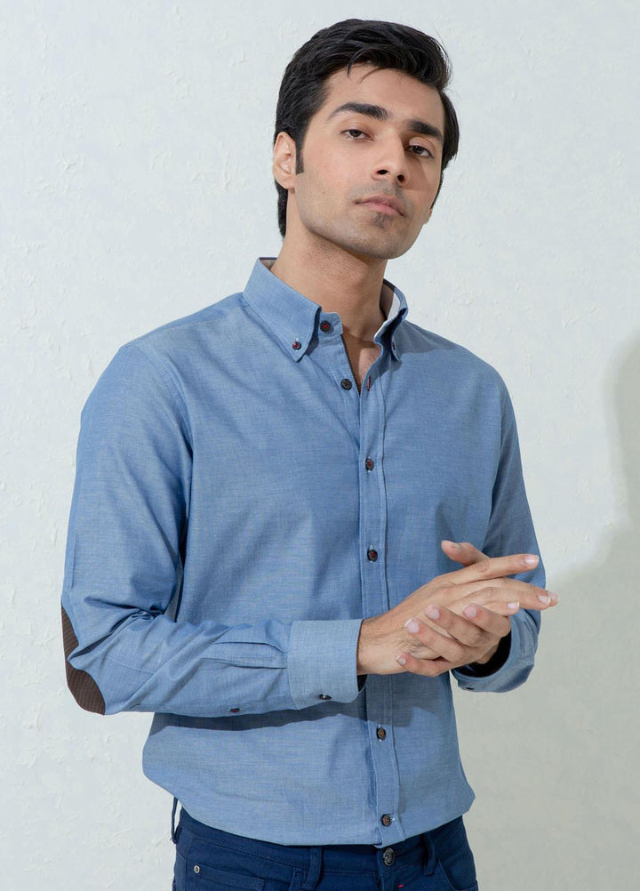 Brumano Cotton Casual Men Shirts -  BM21SH Blue Light Weight