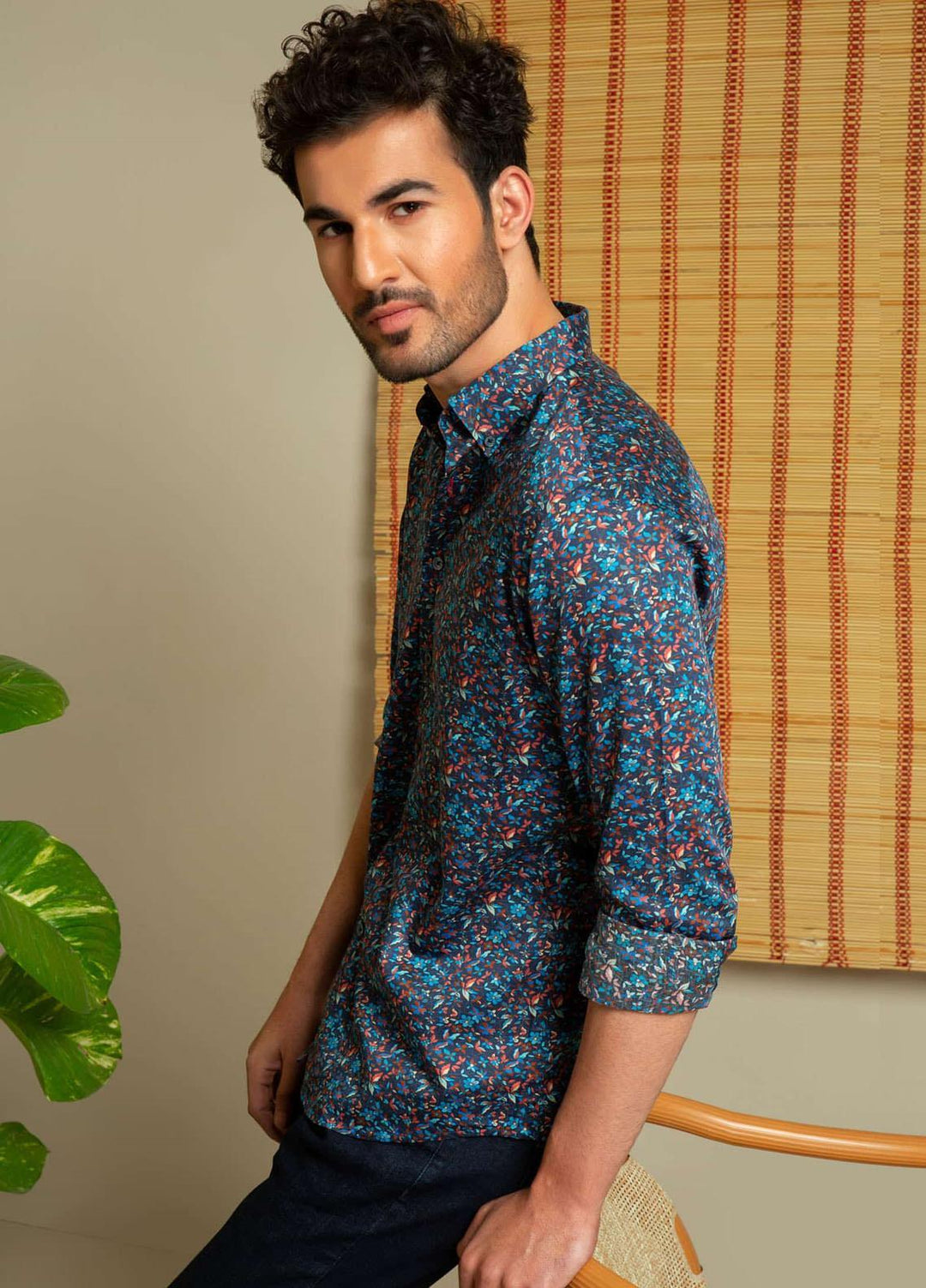 Brumano Cotton Casual Men Shirts -  BM21SH Brown Dobby Mercerized Polo
