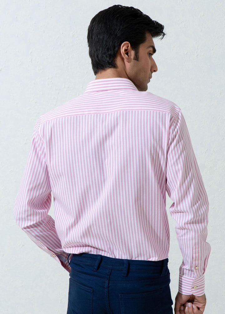 Brumano Cotton Full Sleeves Casual Shirts for Men -  BM21SH Pink Bengal