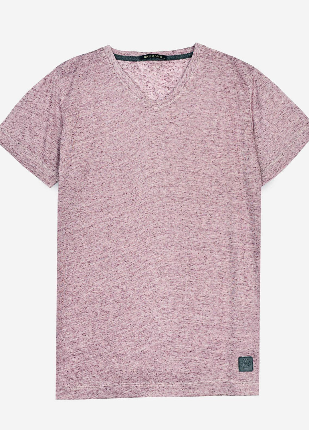 Brumano Polyester  T-Shirt for Men -  Maroon Light Weight V-Neck T-Shirt BRM-1596