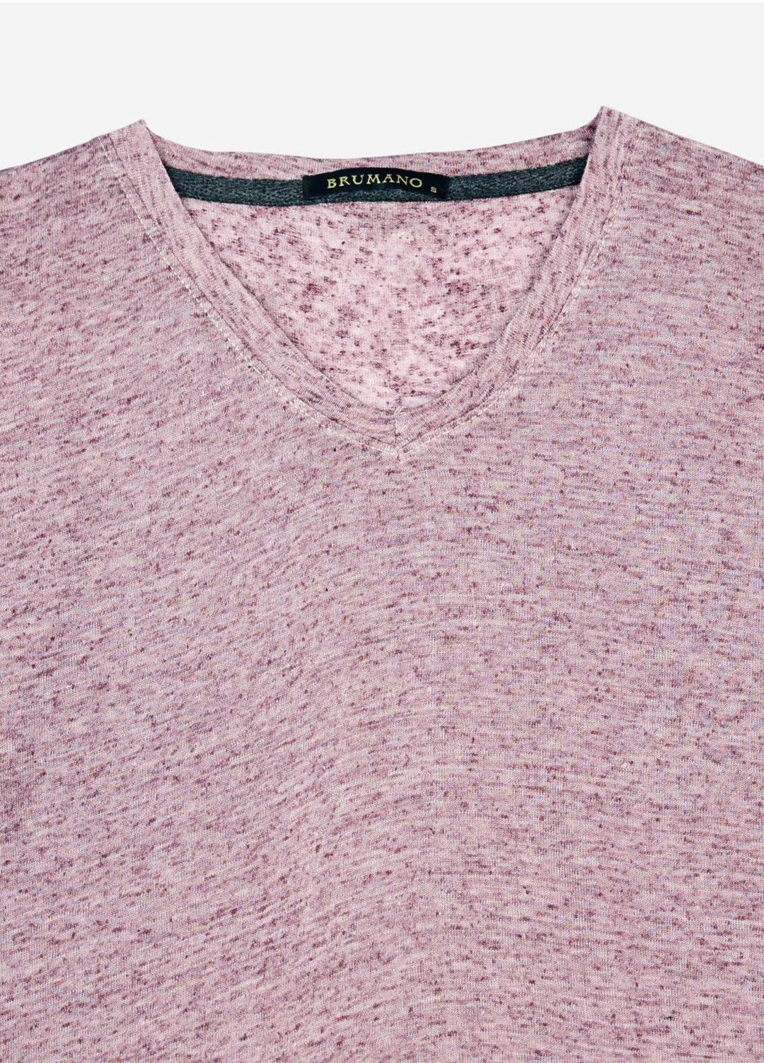 Brumano Polyester  T-Shirt for Men -  Maroon Light Weight V-Neck T-Shirt BRM-1596