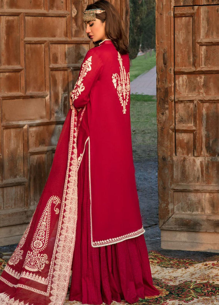 Bulbul By Saira Rizwan Embroidered Lawn Suits Unstitched 3 Piece SR22B SR-11 GHULAAB - Summer Collection