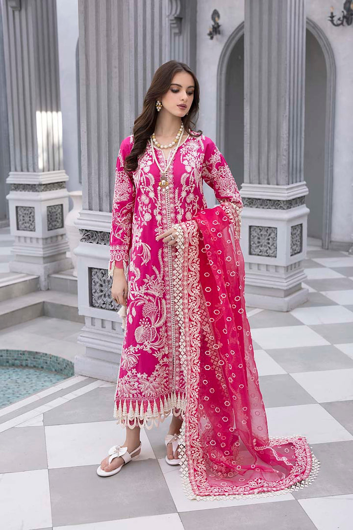 Husn E Adaa by Maham Sultan Unstitched Embroidered Lawn 3 Piece Suit MS26UHA Mahpari - Lawn Collection