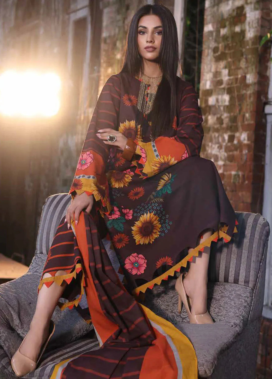 C Prints By Charizma Printed Khaddar Suit Unstitched 3 Piece CRZ24PW CPW4-06 - Winter Collection
