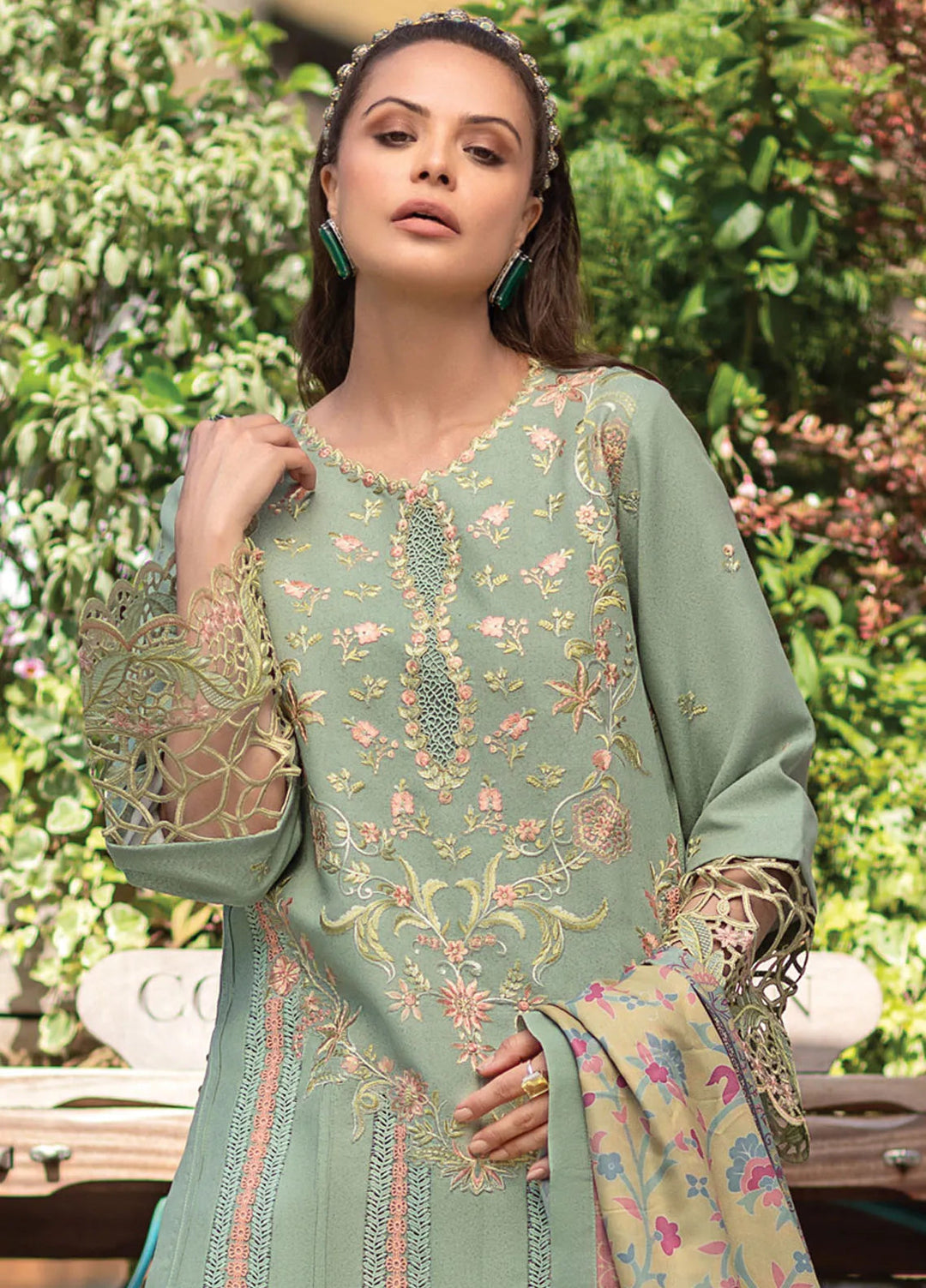Carnation By Rang Rasiya Embroidered Karandi Suit Unstitched 3 Piece RR24CE D-06 Lisa - Winter Collection