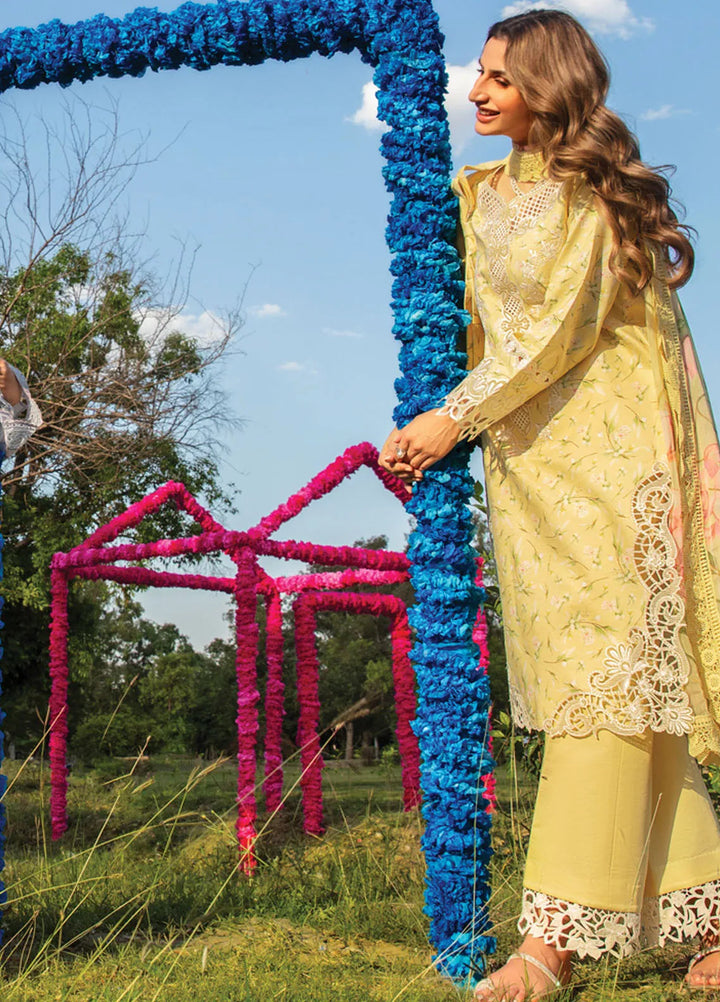 Carnation By Rang Rasiya Embroidered Lawn Suit Unstitched 3 Piece RR24CF D-02 Raya - Summer Collection