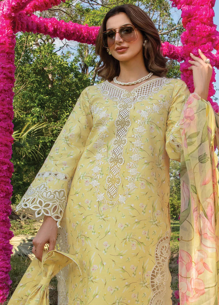 Carnation By Rang Rasiya Embroidered Lawn Suit Unstitched 3 Piece RR24CF D-02 Raya - Summer Collection