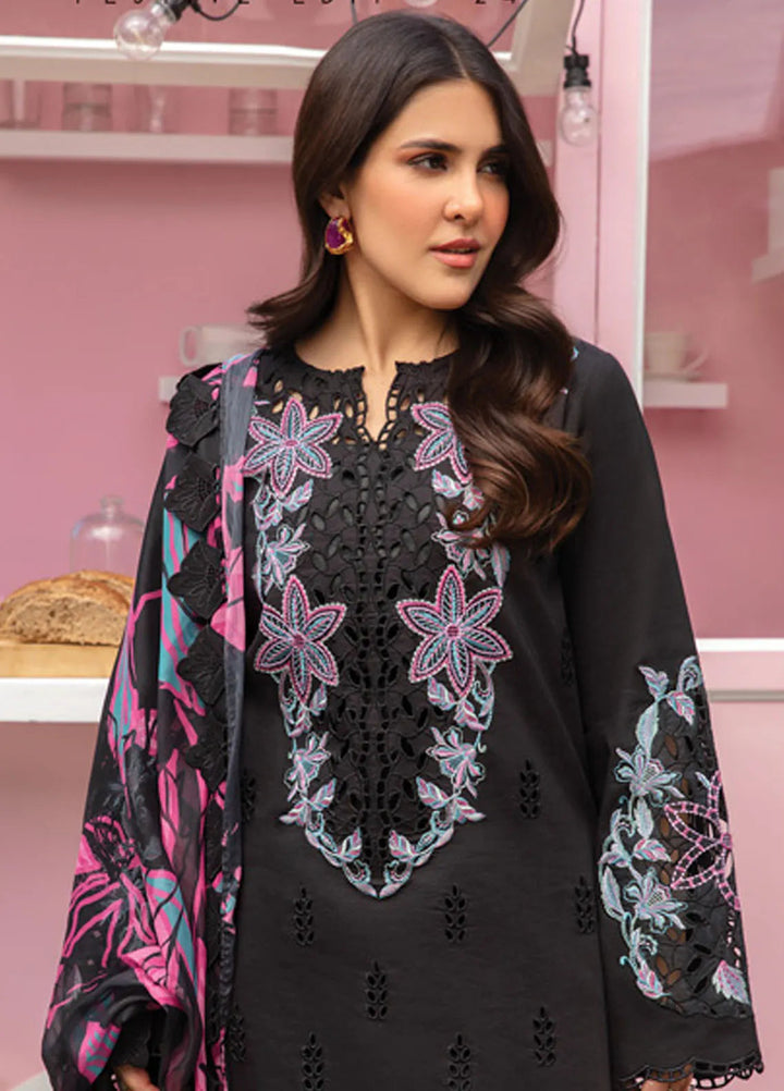 Carnation By Rang Rasiya Embroidered Lawn Suit Unstitched 3 Piece RR24CF D-12 Kaia - Summer Collection