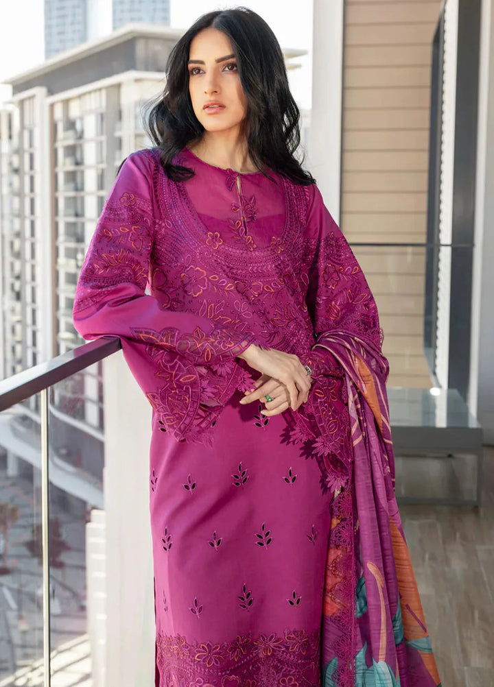 Carnation by Rang Rasiya Embroidered Lawn Suits Unstitched 3 Piece RR25CS D-10 Mahra - Summer Collection