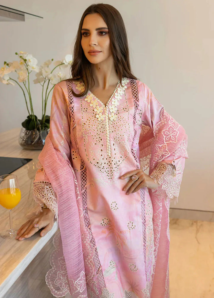 Carnation by Rang Rasiya Embroidered Lawn Suits Unstitched 3 Piece RR25CS D-11 Freesia - Summer Collection