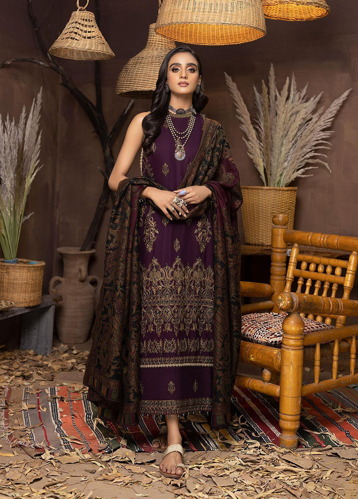 Carvaan By Humdum Embroidered Woolen Suits Unstitched 3 Piece HD22C 05 - Winter Collection