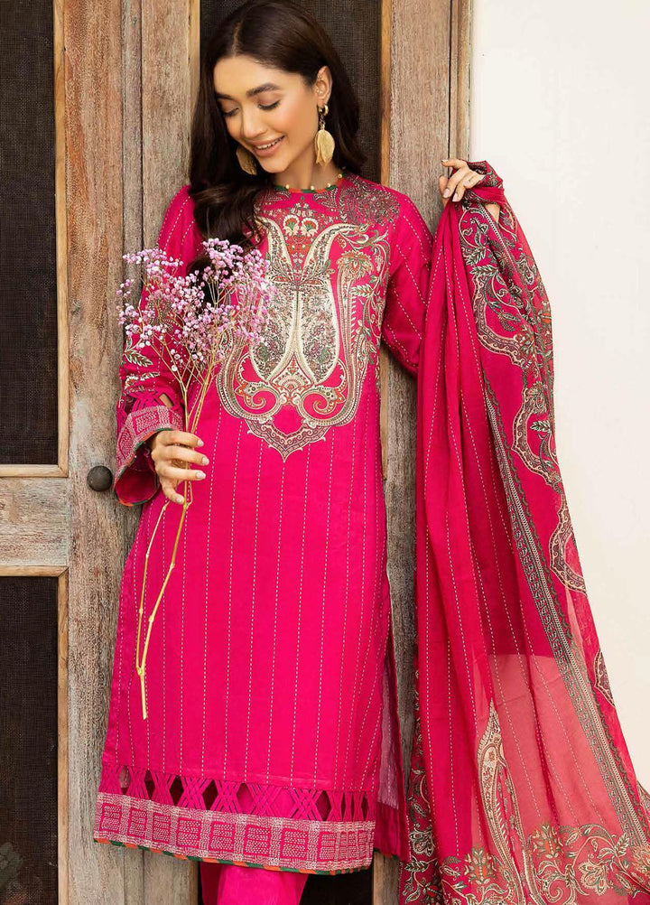 Gul Ahmed Printed  Suits Unstitched 3 Piece GA22CM CBN-22011 - Festive Collection