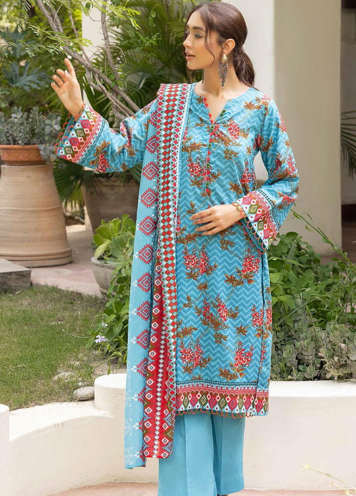 Gul Ahmed Printed  Suits Unstitched 3 Piece GA22CM CBN-22022 - Festive Collection