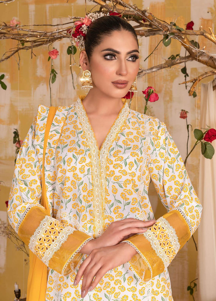 Celebration By House of Vasli Embroidered Lawn Suits Unstitched 3 Piece HOV23C LA23007 DAISY - Summer Collection