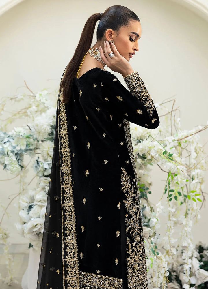 Celeste by Gulaal Embroidered Velvet Suit Unstitched 3 Piece GL-UV-24-01 Velour - Formal Collection