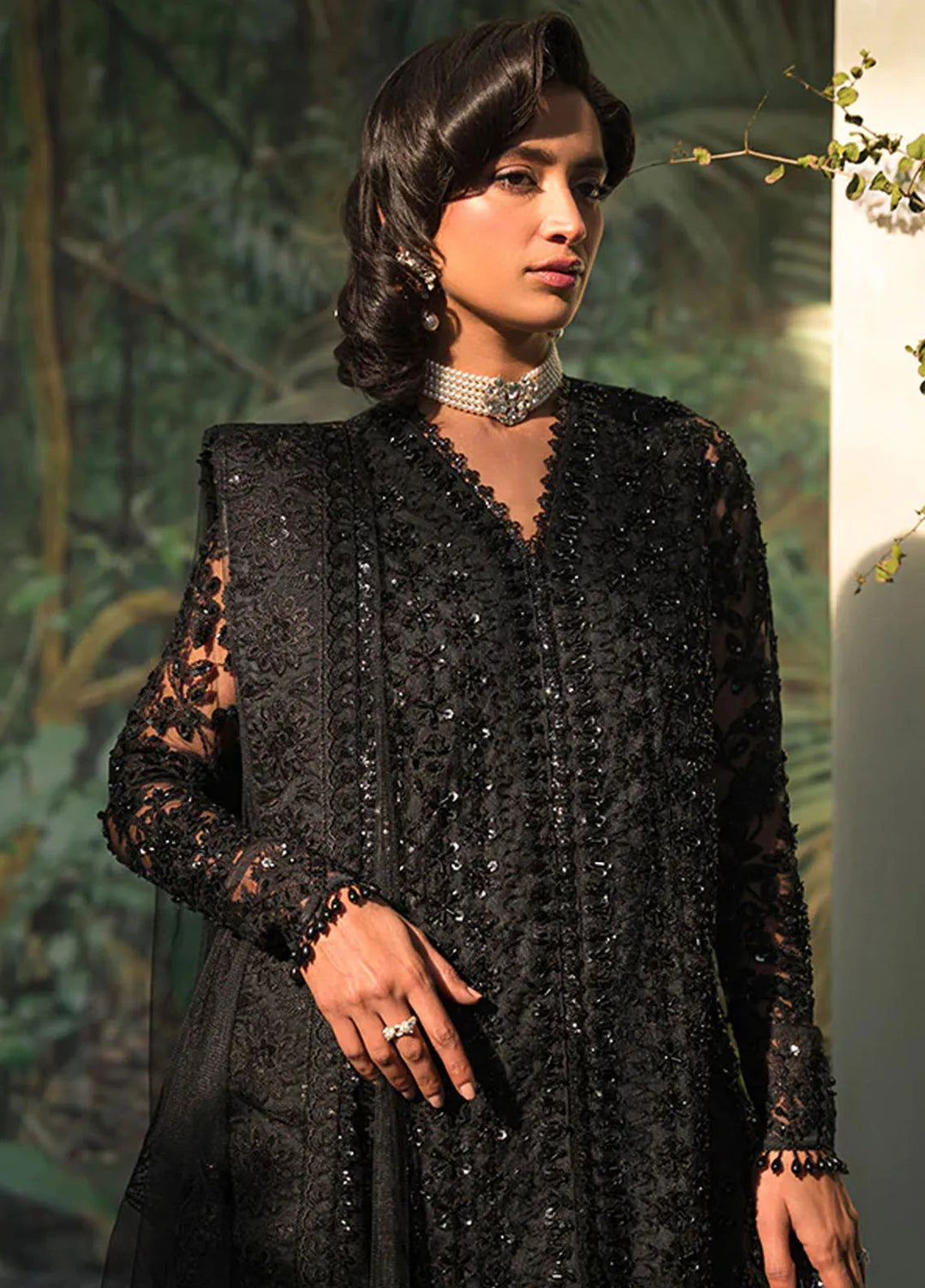 Celeste by Saffron Embroidered Net Suits Unstitched 3 Piece SFR24C Arsia - Festive Collection