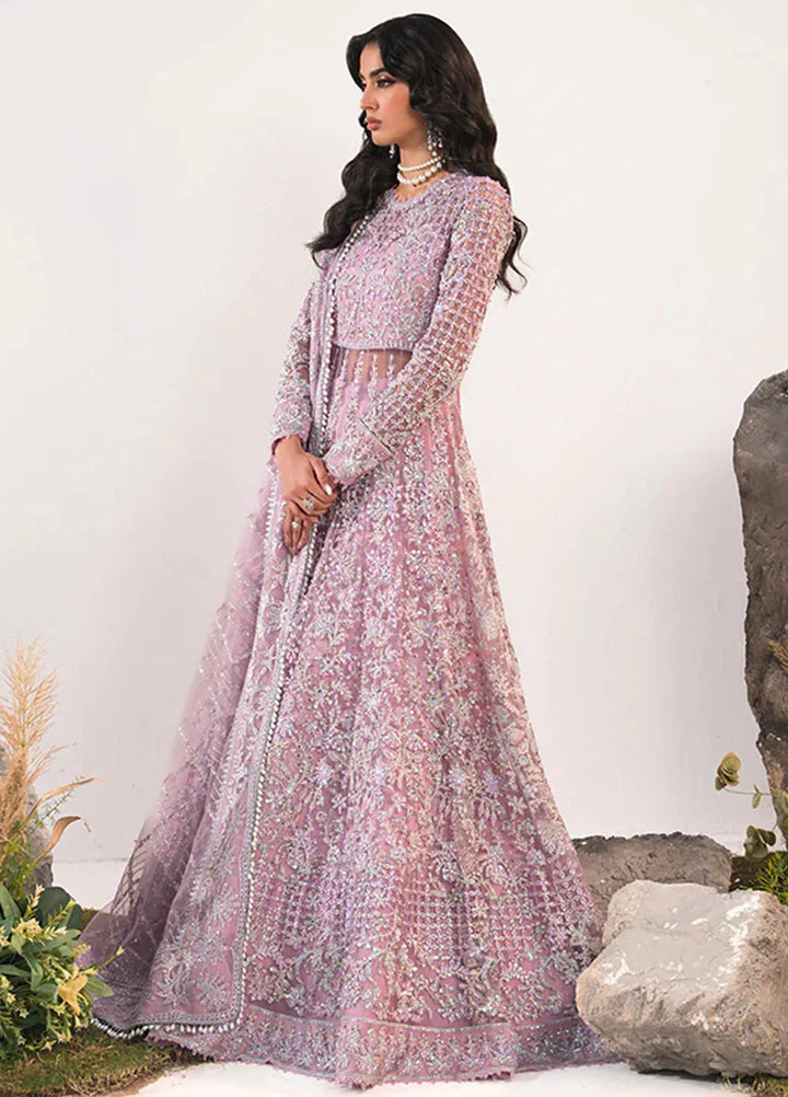 Celeste by Saffron Embroidered Net Suits Unstitched 3 Piece SFR24C Mahroo - Festive Collection