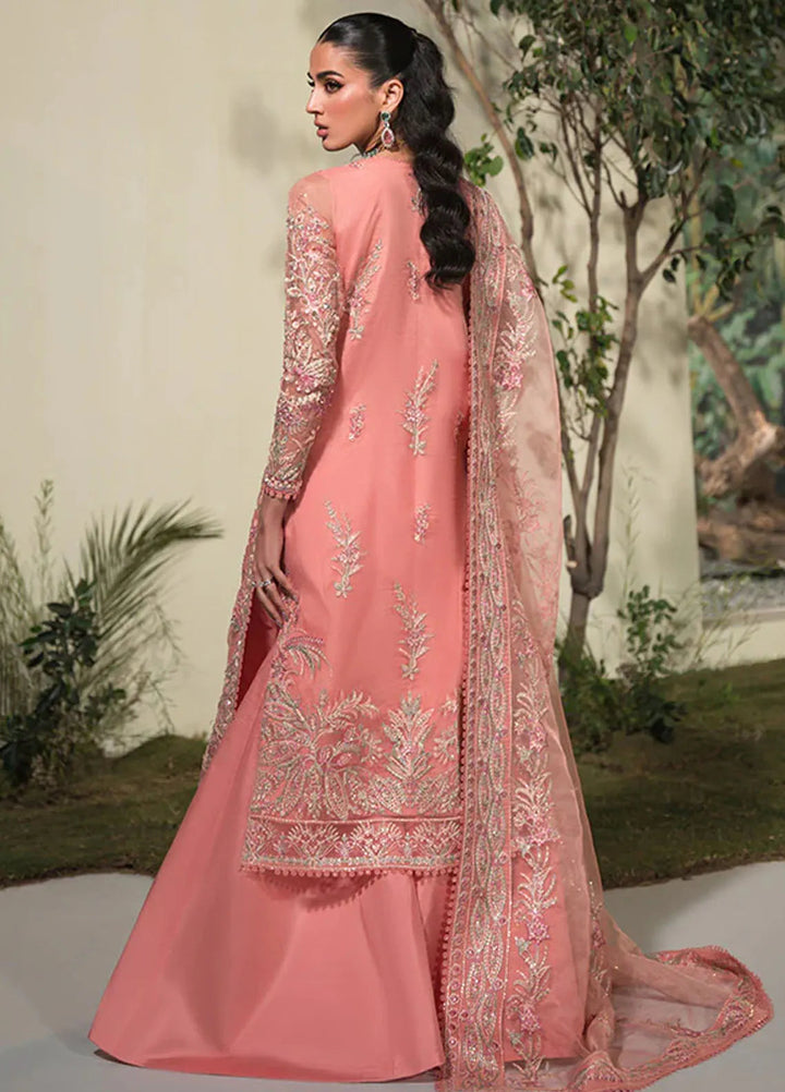 Celeste by Saffron Embroidered Organza Suits Unstitched 3 Piece SFR24C Nousha - Festive Collection
